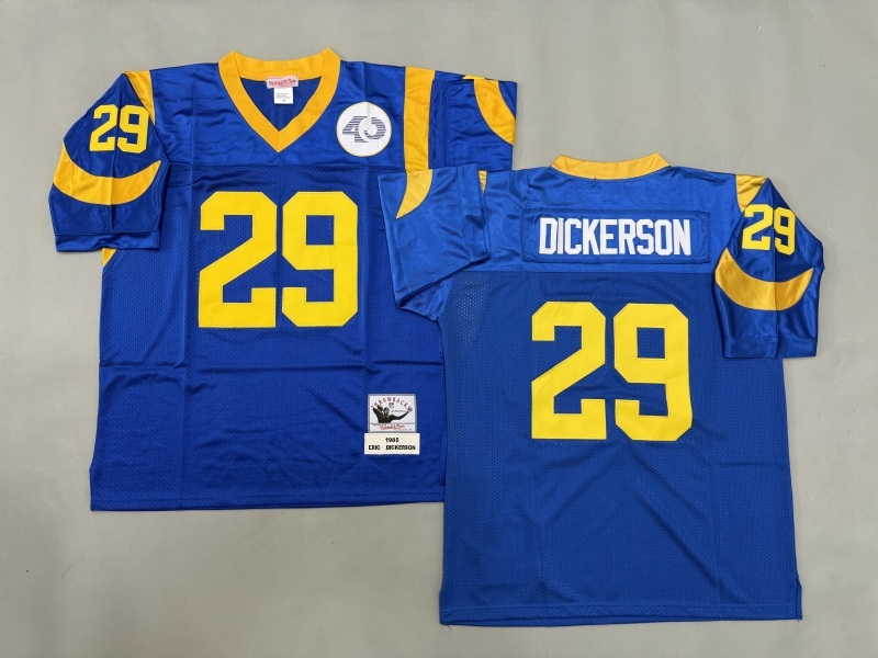Men 2025 Los Angeles Rams #29 Dickerson blue Throwback Limited NFL Jersey style 002->los angeles rams->NFL Jersey